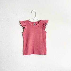 Cotton On Kids | Girls Ribbed Ruffle Tank Top